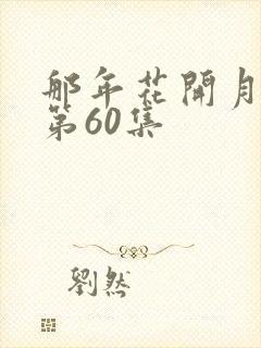 那年花开月正圆第60集