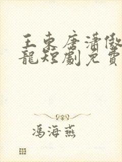 王东唐潇傲世潜龙短剧免费