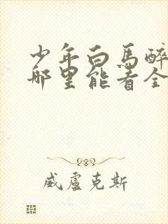 少年白马醉春风哪里能看全集