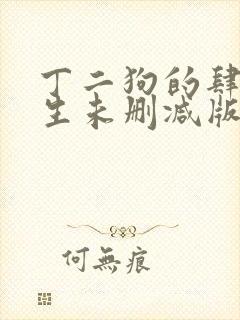 丁二狗的肆意人生未删减版小说