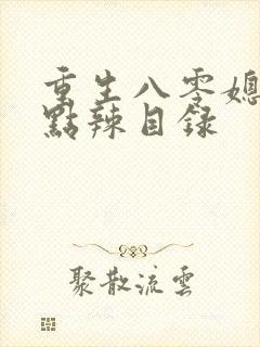 重生八零媳妇有点辣目录封面