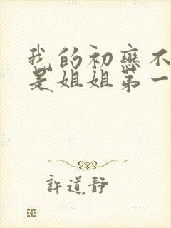 我的初恋不可能是姐姐第一季动漫在线观看