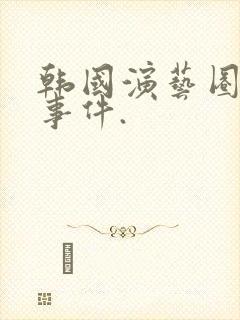 韩国演艺圈悲惨事件.封面