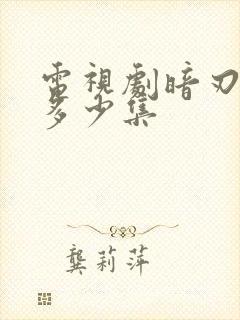 电视剧暗刃觉醒多少集封面