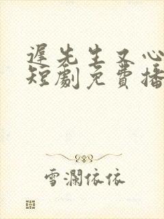 迟先生又心动了短剧免费播放