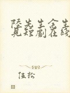 陆先生余生不再见短剧在线观看封面