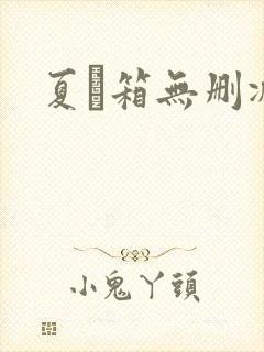 夏と箱无删减版封面