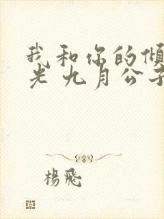 我和你的倾城时光 九月公子