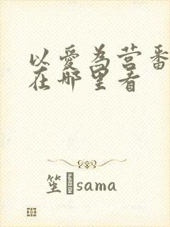 以爱为营番外篇在哪里看