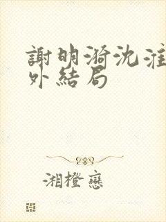 谢明漪沈淮舟番外结局