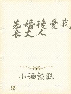 先婚后爱我的市长大人