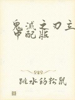 鬼灭之刃立志篇中配版封面