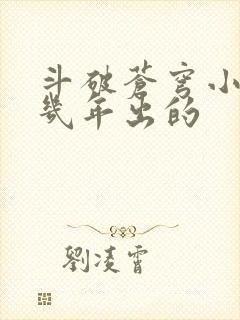 斗破苍穹小说几几年出的