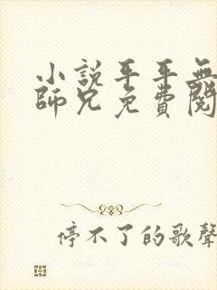 小说平平无奇大师兄免费阅读