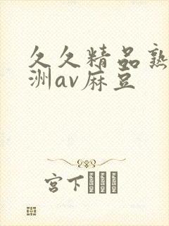 久久精品熟女亚洲av麻豆