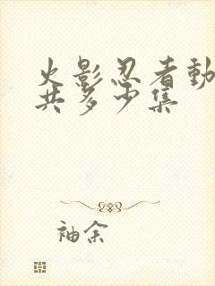 火影忍者动画一共多少集