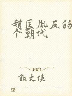 赵匡胤反的是哪个朝代