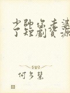 少帅你老婆又跑了短剧资源封面