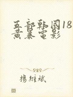 五部韩国18禁黄暴电影封面