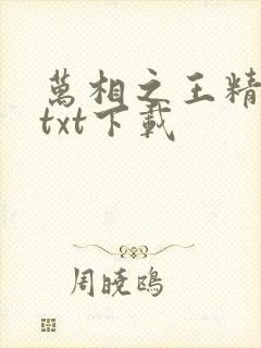 万相之王精校版txt下载封面