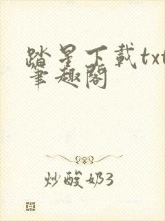 踏星下载txt笔趣阁