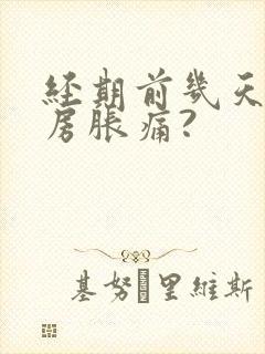 经期前几天会乳房胀痛?封面