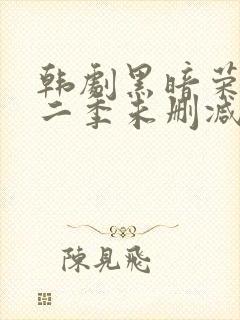 韩剧黑暗荣耀第二季未删减版封面