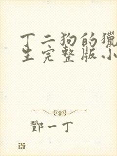 丁二狗的猎艳人生完整版小说下载