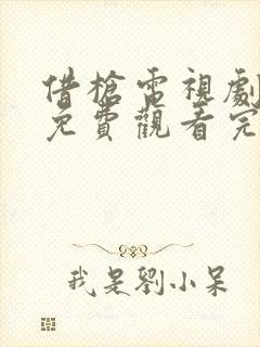 借枪电视剧全集免费观看完整版