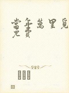 当年万里觅封侯免费