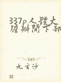 337p人体大胆瓣开下部封面