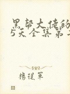 黑帮大佬的365天全集第二季