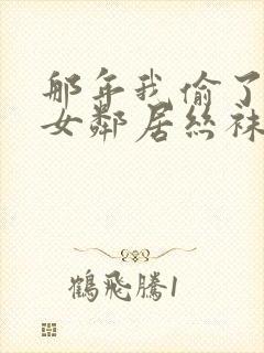 那年我偷了隔壁女邻居丝袜