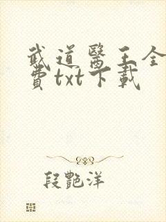 武道医王全本免费txt下载