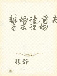 离婚后,前夫哭着求复婚