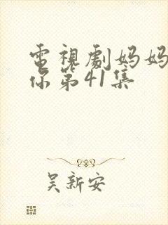 电视剧妈妈在等你第41集