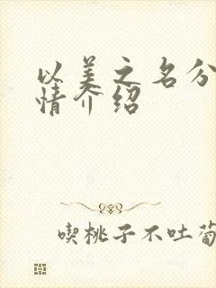 以美之名分集剧情介绍