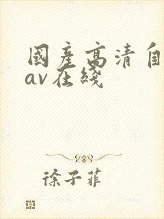 国产高清自产拍av在线
