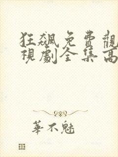 狂飙免费观看电视剧全集高清