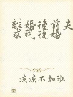 离婚后前夫哭着求我复婚