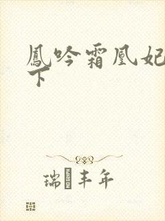 凤吟霜凰妃倾天下