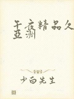 午夜精品久久久亚洲