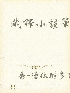 藏锋小说笔趣阁