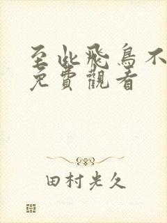 至此飞鸟不相逢免费观看封面