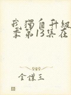 我独自升级第二季第13集在线观看