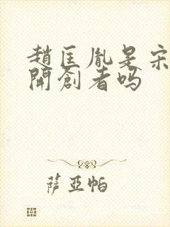 赵匡胤是宋朝的开创者吗