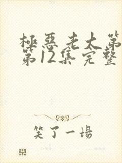 极恶老大第2季第12集完整版封面