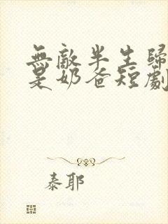 无敌半生归来仍是奶爸短剧全集免费观看