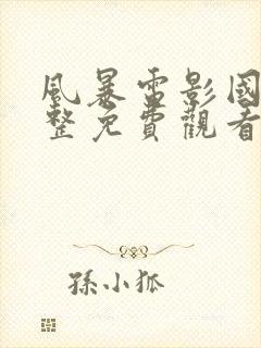 风暴电影国语完整免费观看