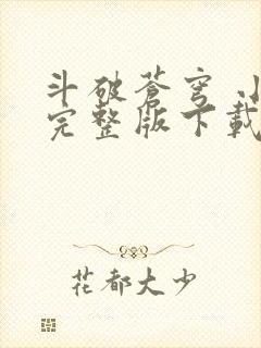 斗破苍穹 小说完整版下载txt